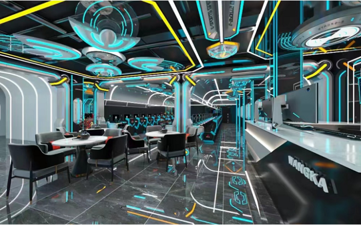 高端电竞赛事场馆设计，科技与艺术的完美融合